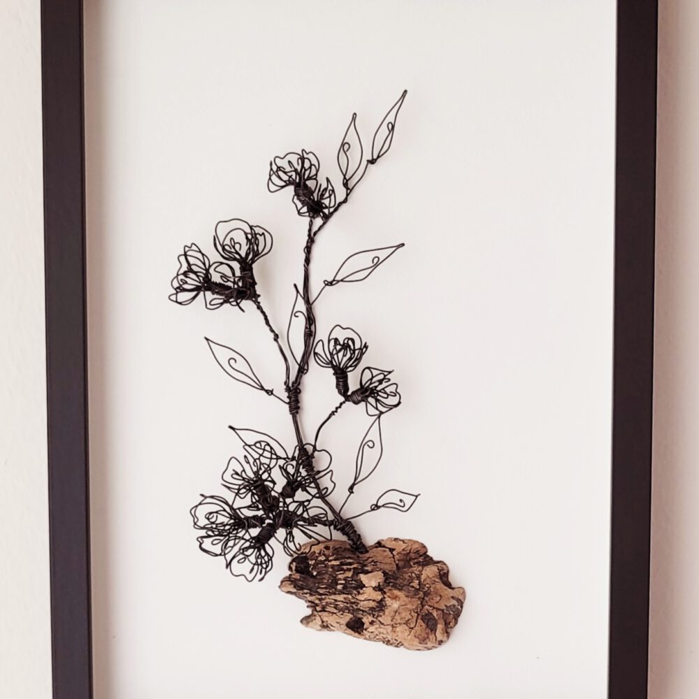 20260114_153409 Kirschblütenzweig auf Treibholz